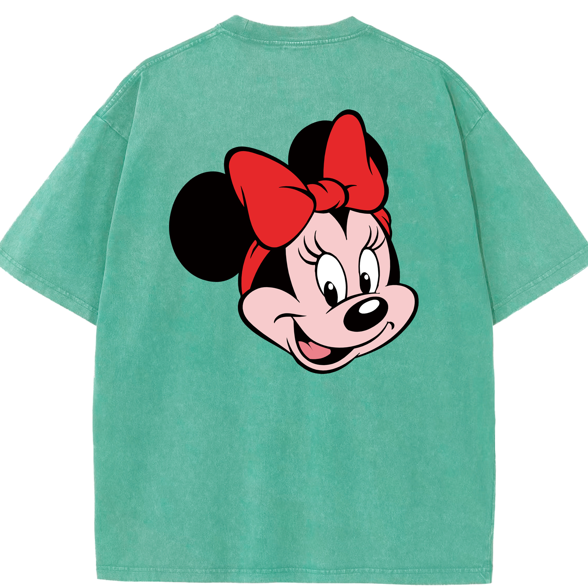 （画像用） ミッキーマウス Mickey Mouse 綿100% ヴィンテージ風 半袖Tシャツ（背面プリント）